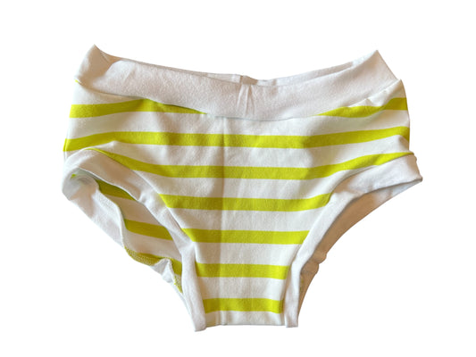 Green & White Stripe kids size 10 underwear