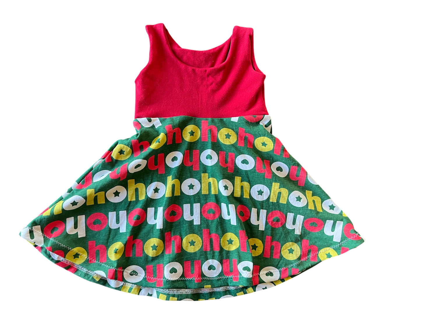 HoHoHo Christmas 12m-3t Grow with me Long Skirt Dress