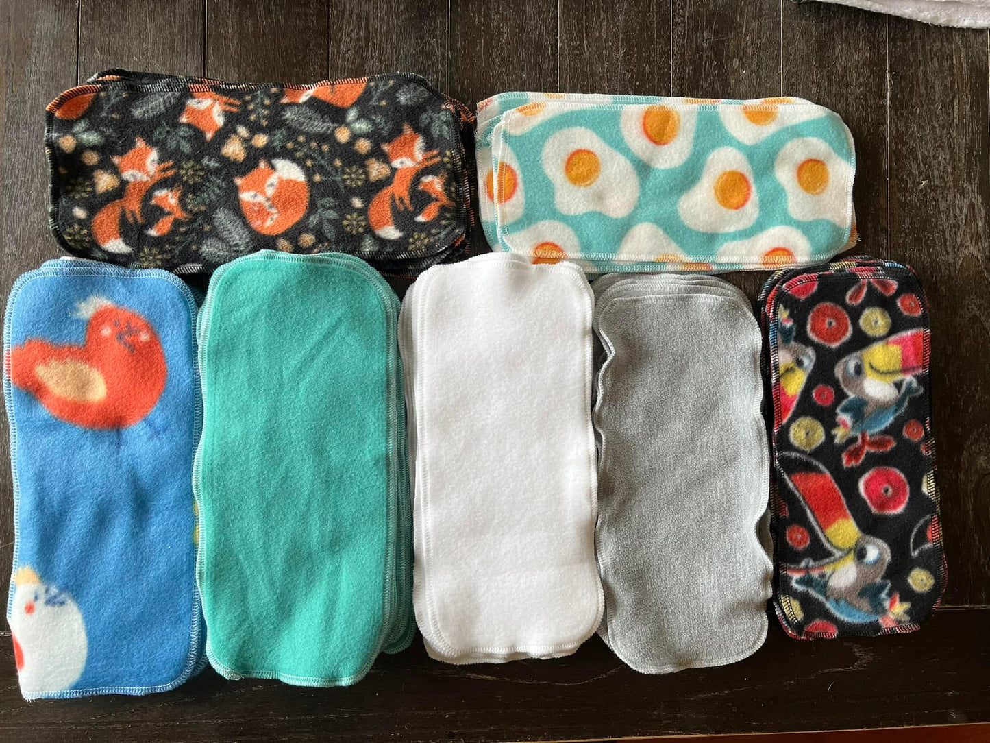 1ply Mystery fleece diaper liners