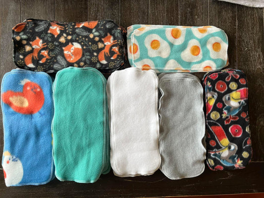 1ply Mystery fleece diaper liners