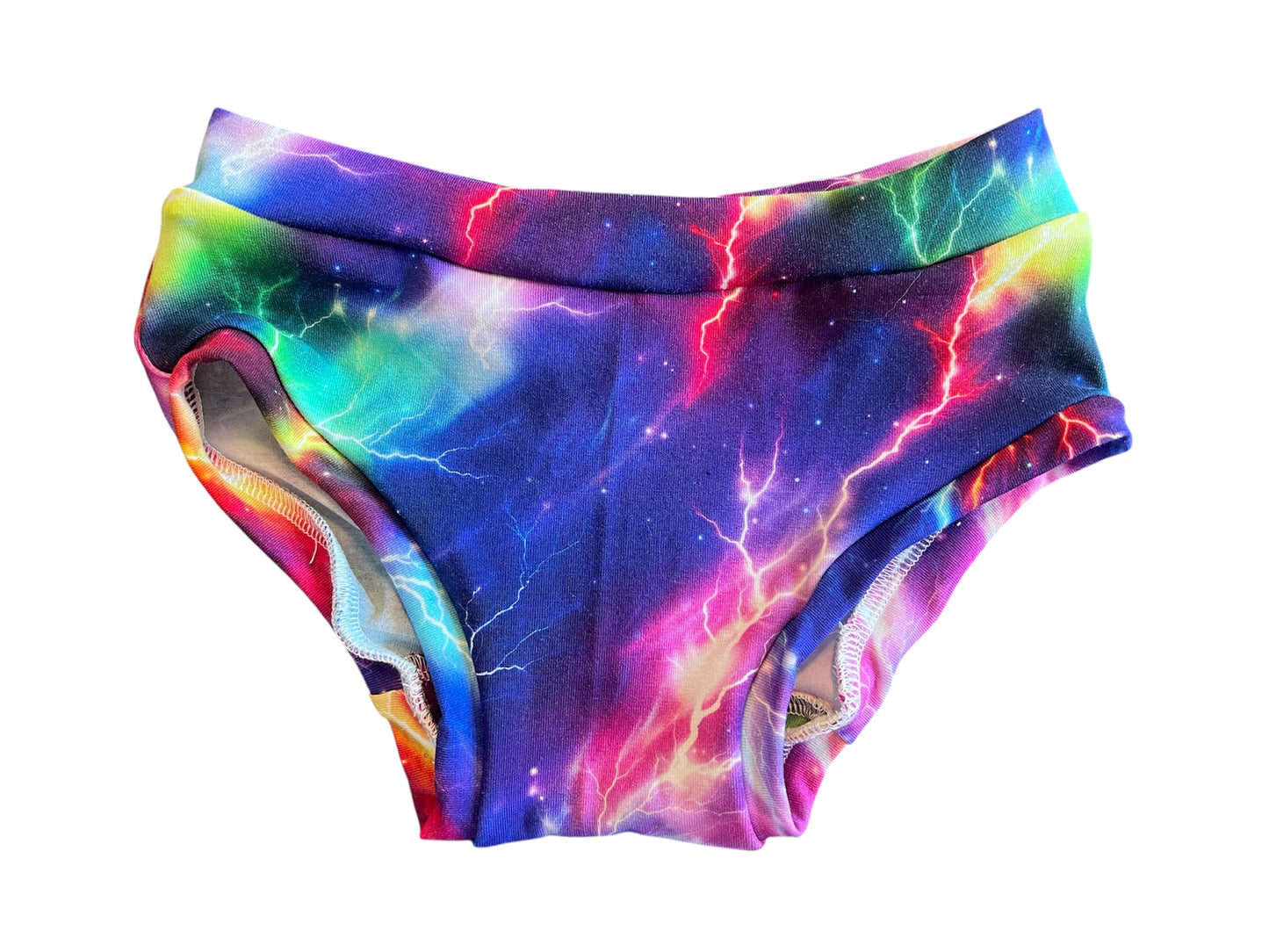 Rainbow Lightning kids size 5 bamboo underwear