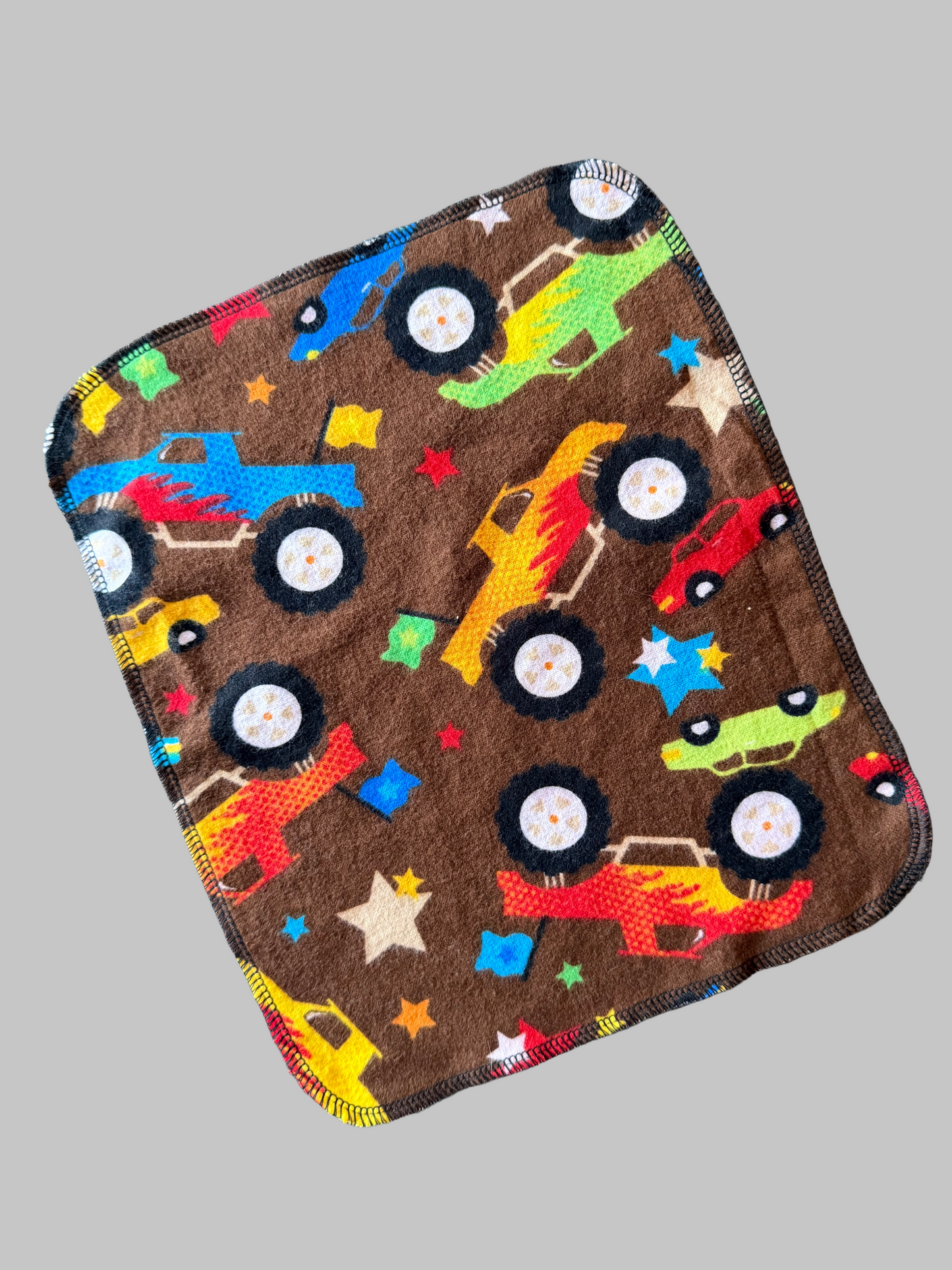 Monster Trucks 1ply flannel reusable paper towel