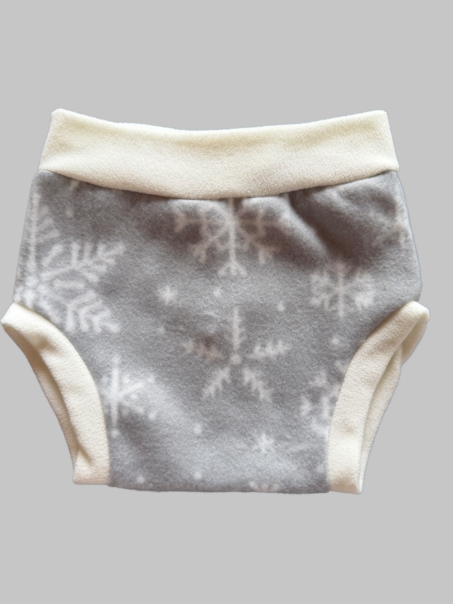 Snowflakes XL Fleece Diaper Cover