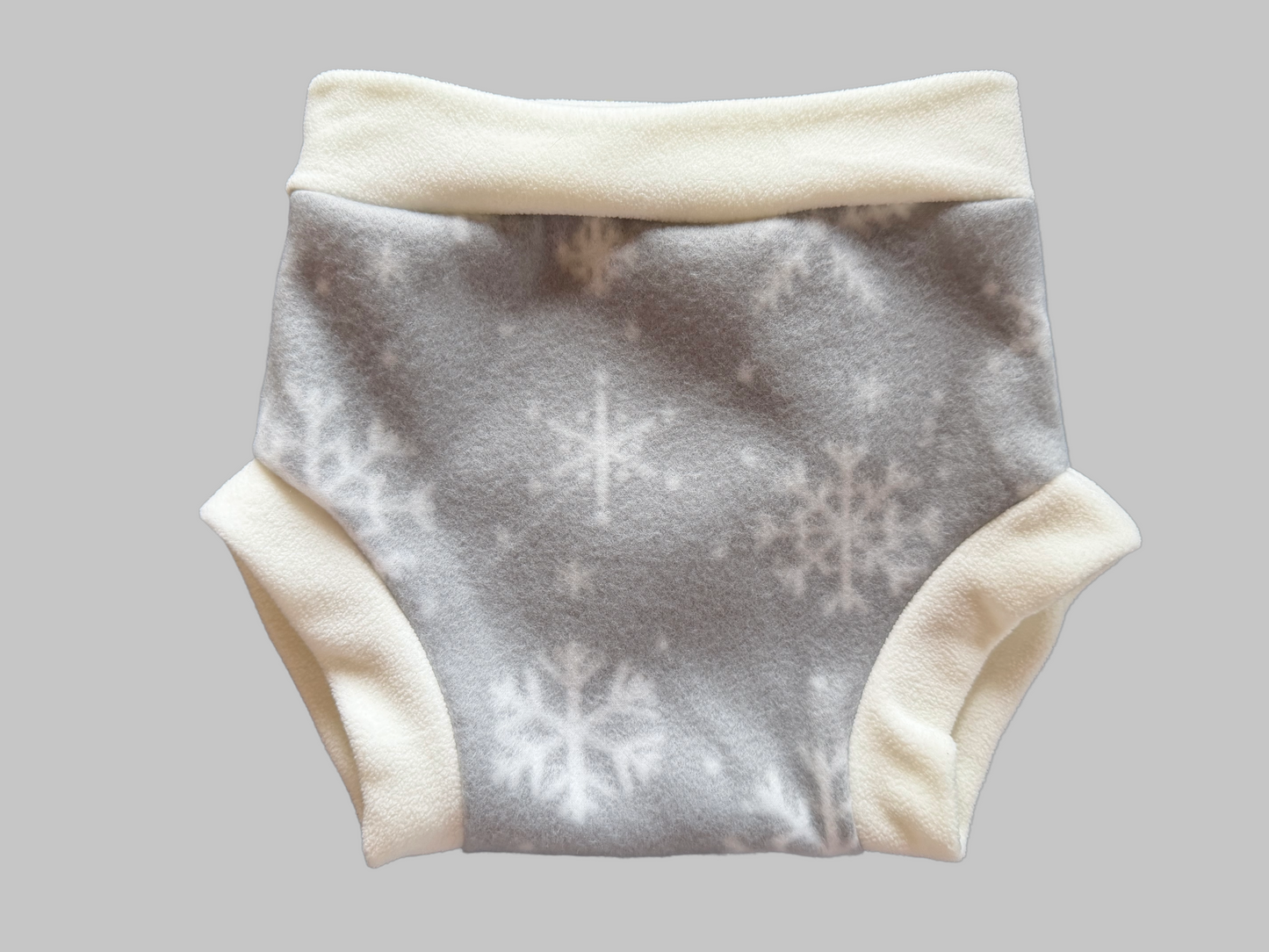 Snowflakes XXL Fleece Diaper Cover