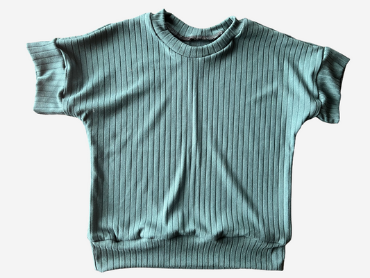 Solid Forest Green Grow with me 12m-3t Dolman shirt