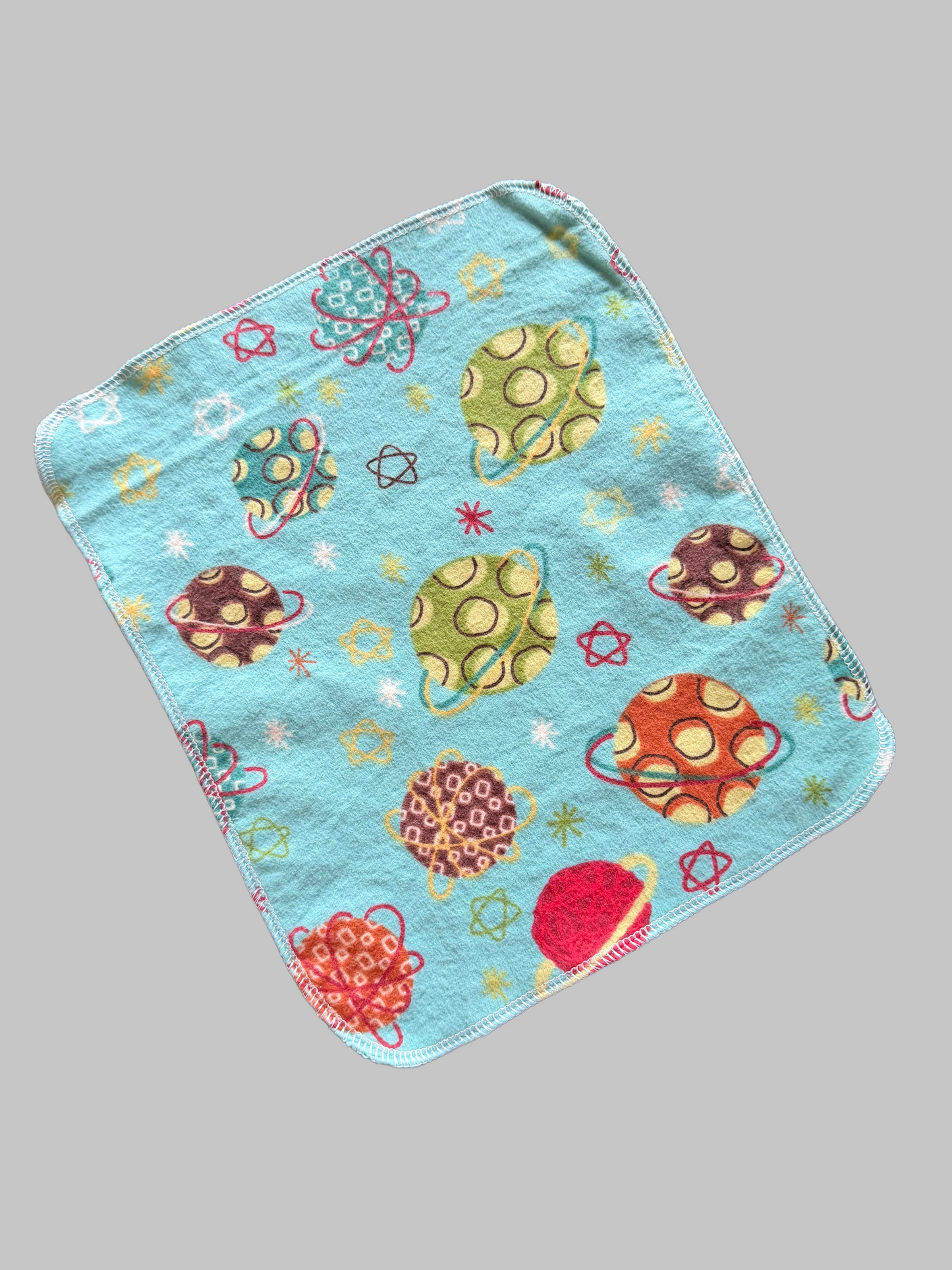 Retro Planets  1ply flannel reusable paper towel (Copy)