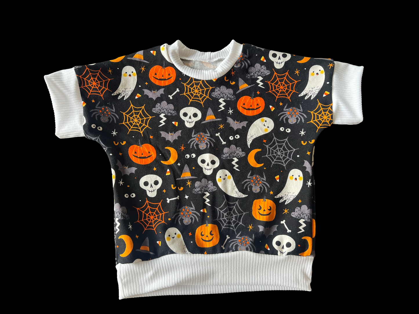 Halloween Grow with me 12m-3t Dolman shirt