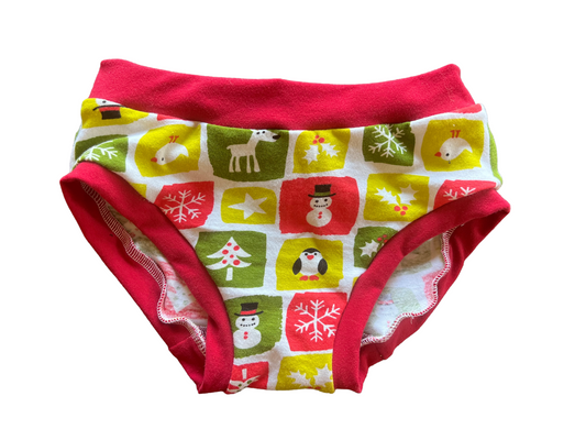 Christmas Patches kids size 7 underwear