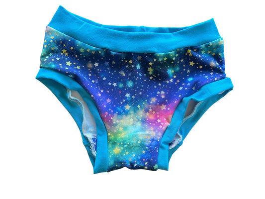 Galaxy Stars size 10 bamboo underwear