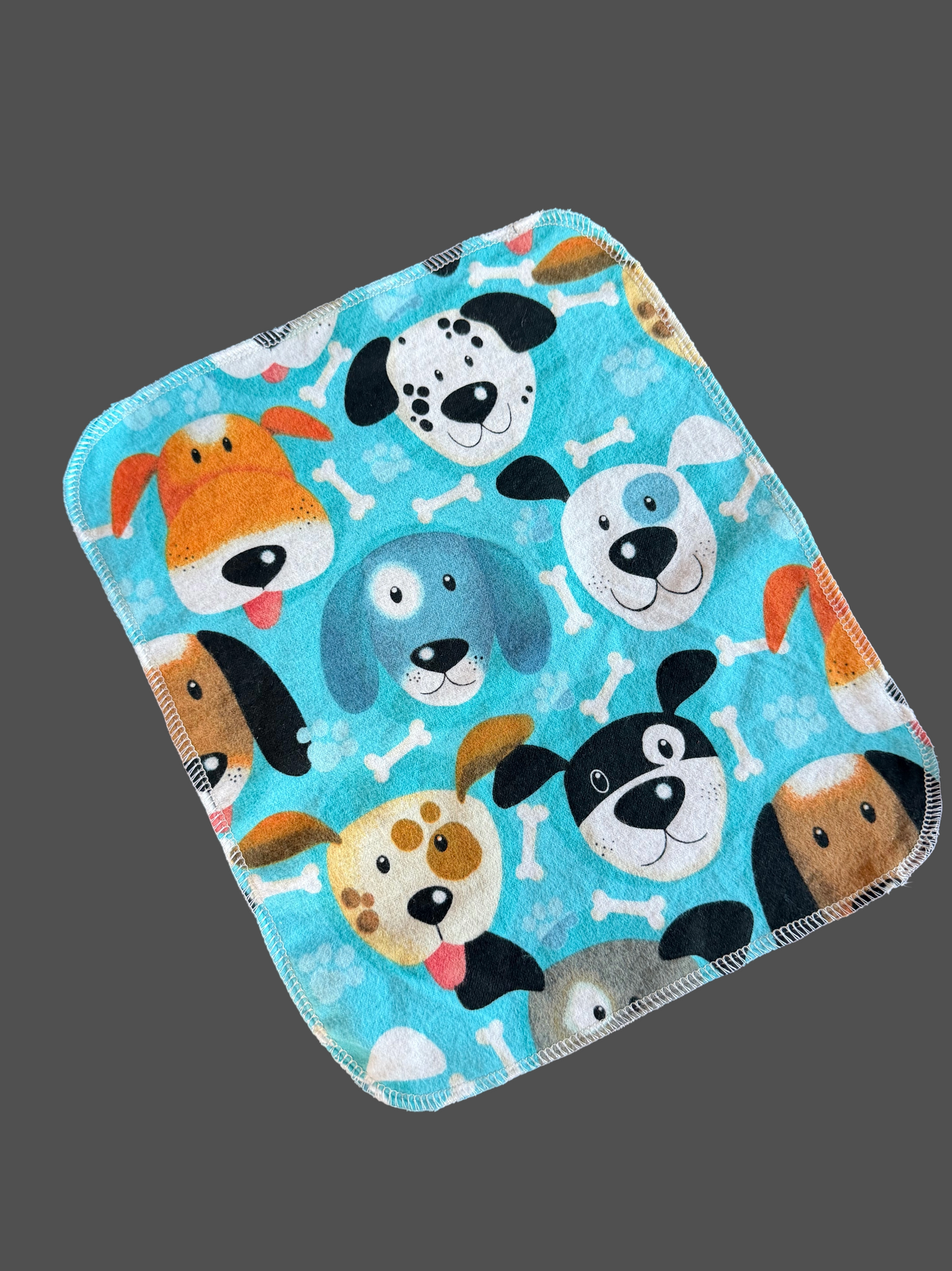 Cute Dogs 1ply flannel reusable paper towel