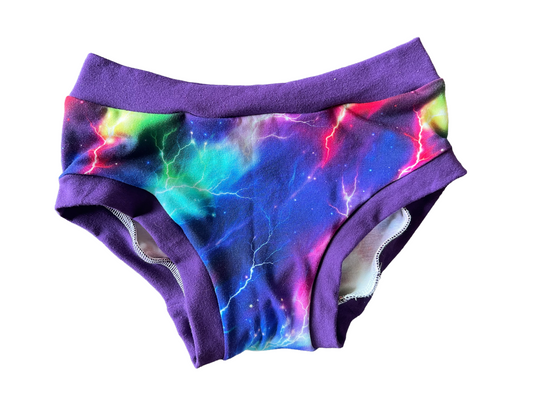 Galaxy Lightning bamboo kids size 8 underwear