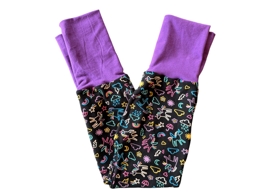 Rainbow Unicorn 2-6yr Monsterloones Maxaloones grow with me pants