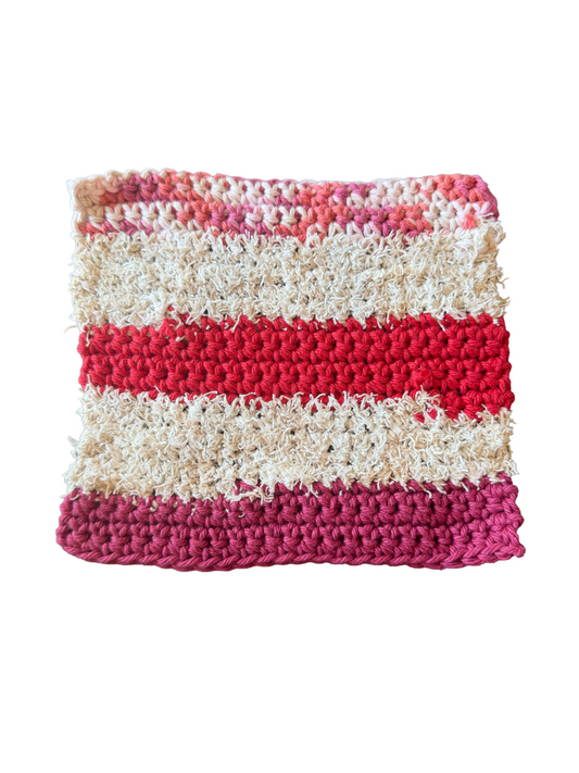 Nautical Colors cotton washcloth dishcloth scrubby blend
