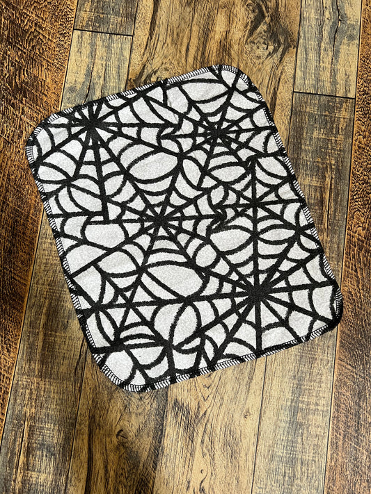 Halloween Spiderwebs 1ply flannel reuseable paper towels