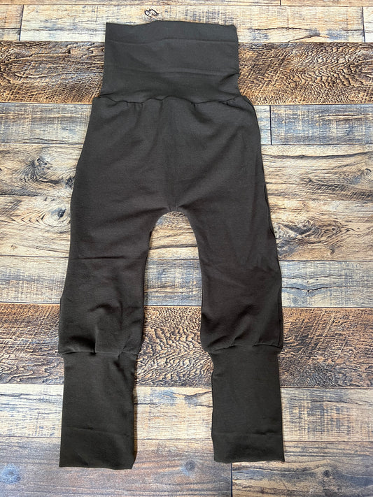 Solid Olive Green 6m-3t Maxaloones grow with me pants