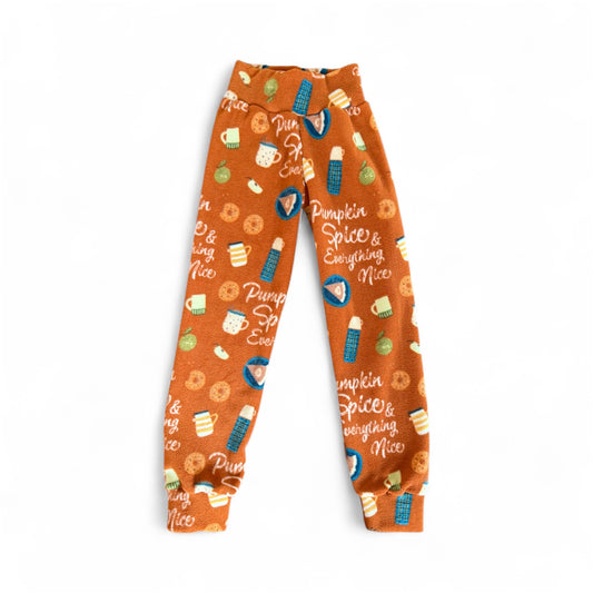 Pumpkin Spice 7/8 Fleece Joggers