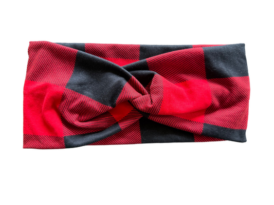 Buffalo Plaid Adult Headband