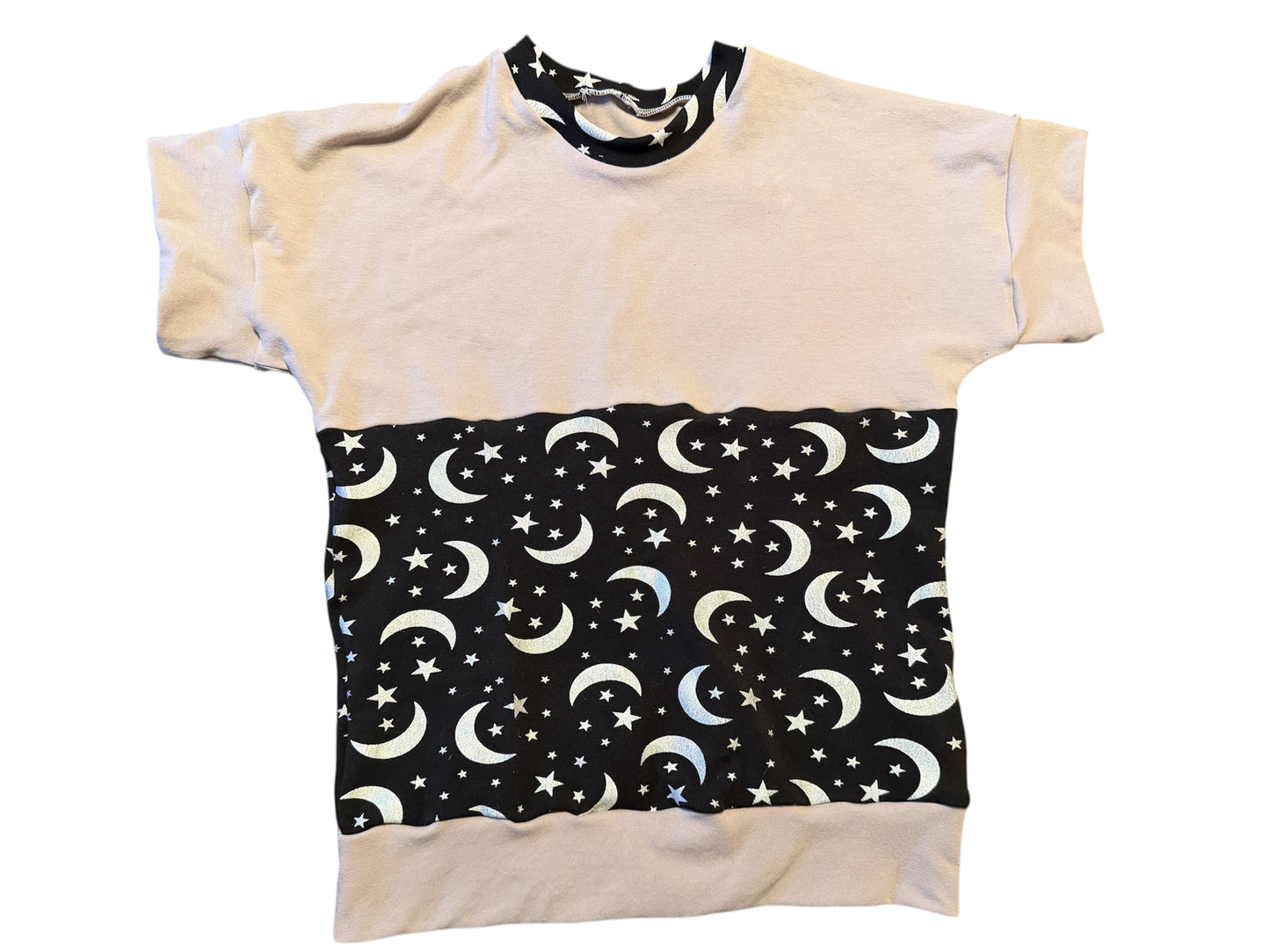 Holographic Moon & Stars 6-9yr grow with me Tshirt