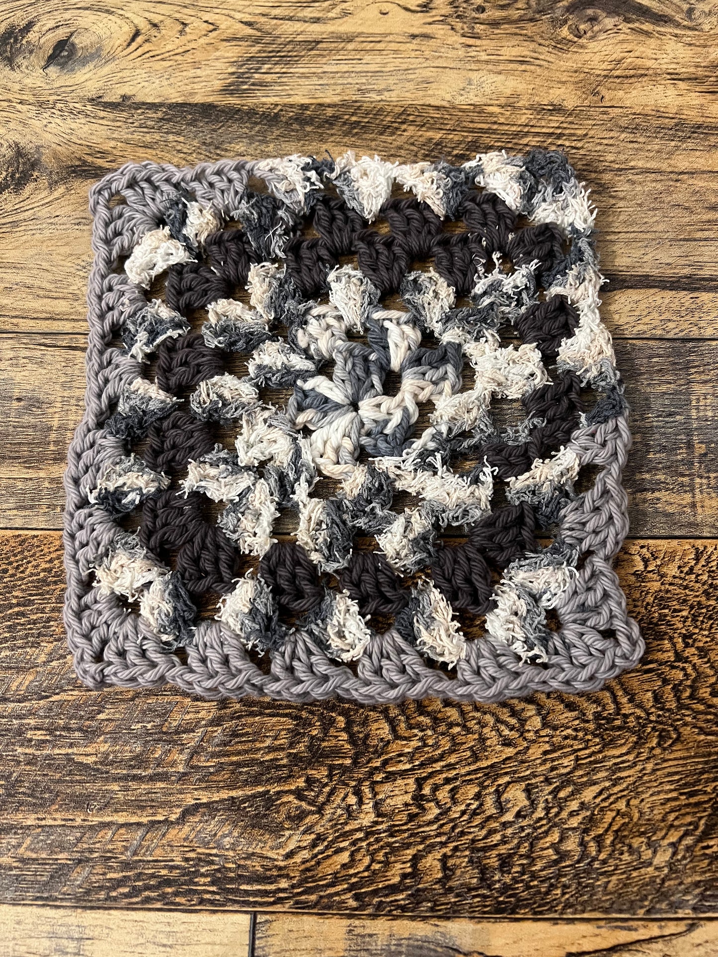 Black Grey Cotton Scrubby Dishcloth cotton washcloth