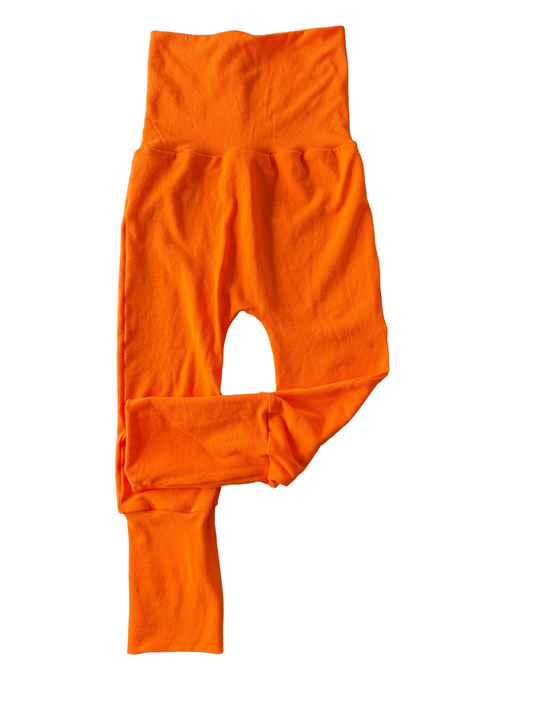 Solid Orange 6m-3t Maxaloones grow with me pants
