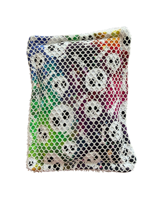 Galaxy Skulls reusable dish scrubber sponge