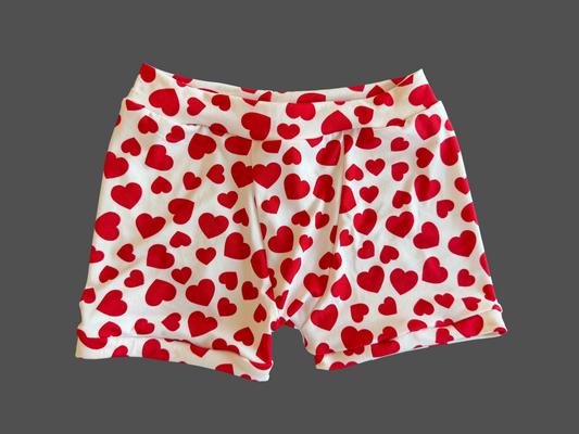 Red Hearts 6Y kids Boxer Briefs Underwear