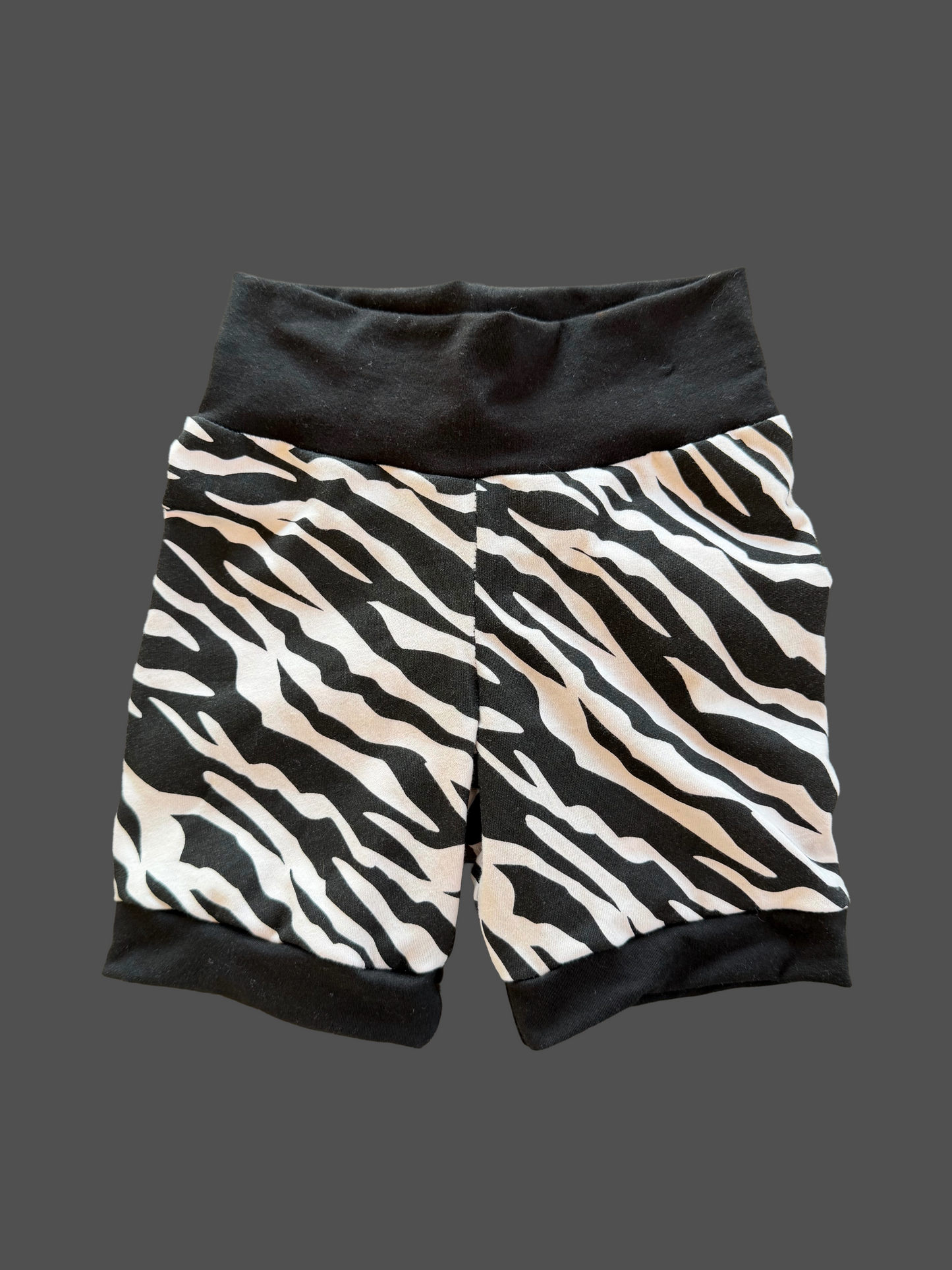 Zebra 3-6yr  Shortie shorts (longer length)
