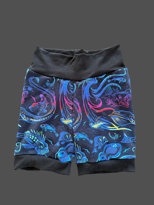 Deep Sea 3-6yr  Shortie shorts (longer length)