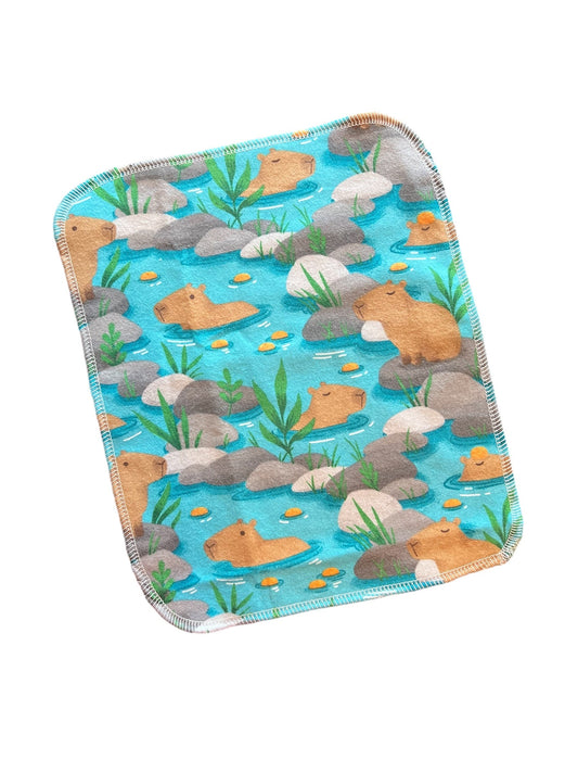 Capybara Springs 1ply flannel reusable paper towels