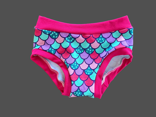 Mermaid Scales  kids size 7 underwear