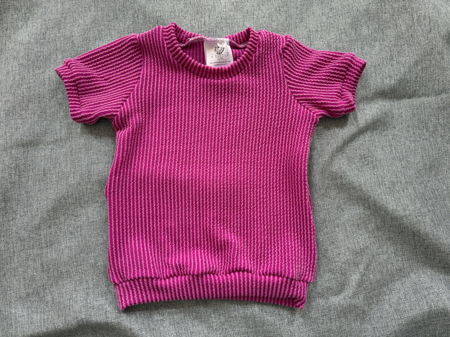 Solid Magenta Pink 12-18m Tshirt