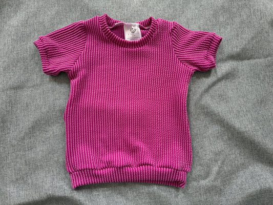Solid Magenta Pink 12-18m Tshirt
