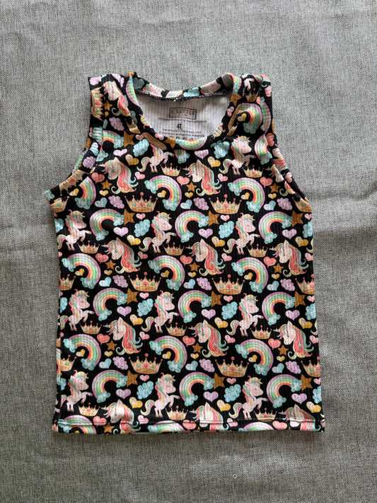 Unicorn Rainbow 4t Tanktop