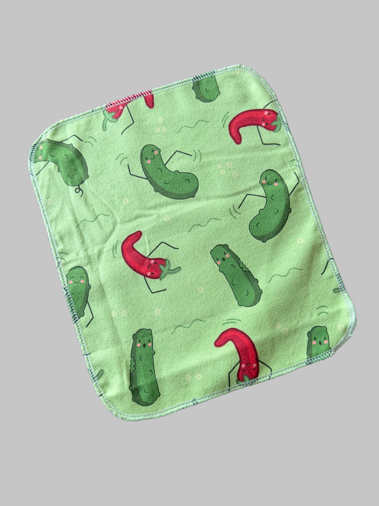 Pickles & Peppers 2ply flannel reusable paper towels napkins