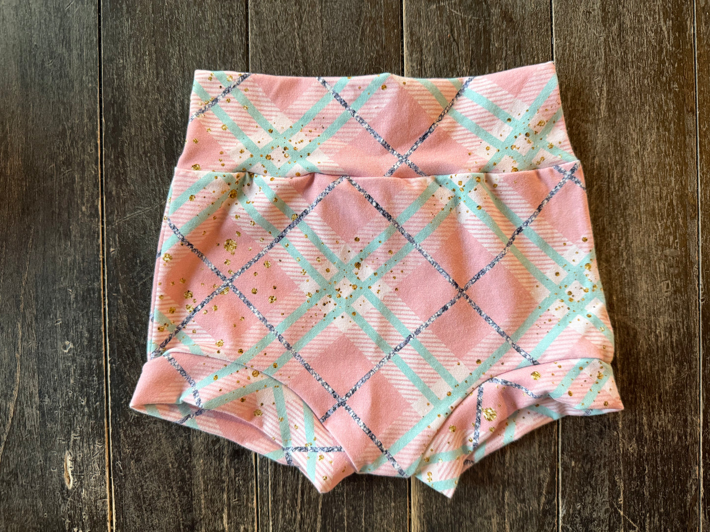 Pastel Plaid 3-4t bummies