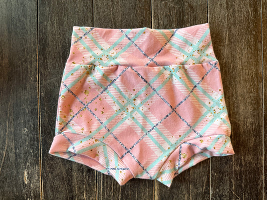 Pastel Plaid 3-4t bummies