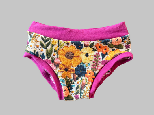 Floral Embroidery 4t kids Underwear