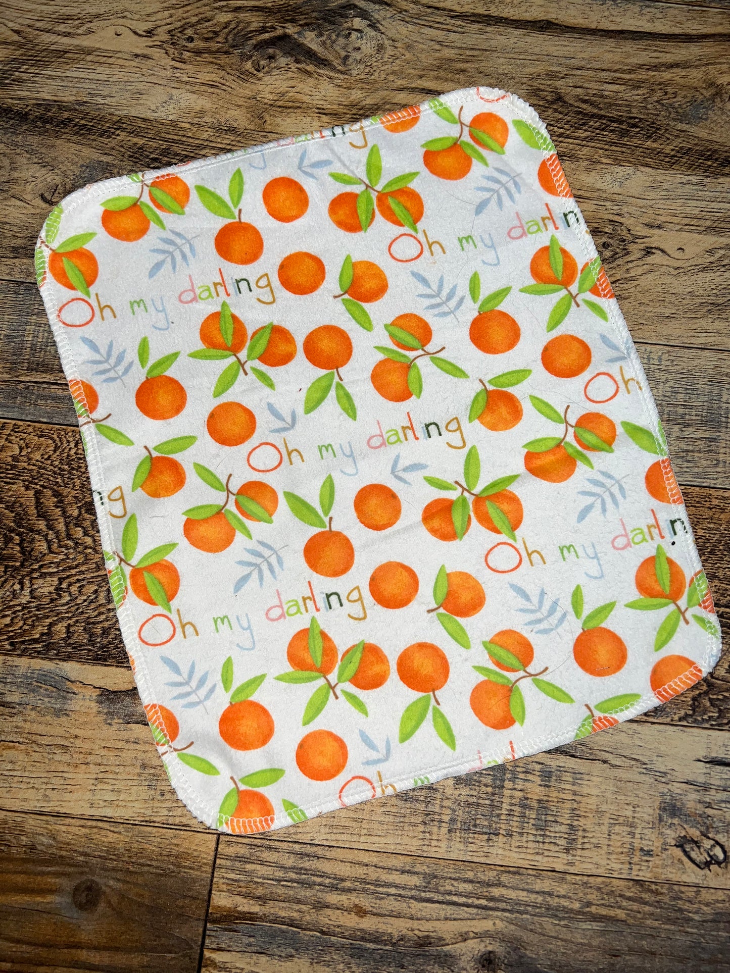 Clementine 1ply flannel reusable paper towels