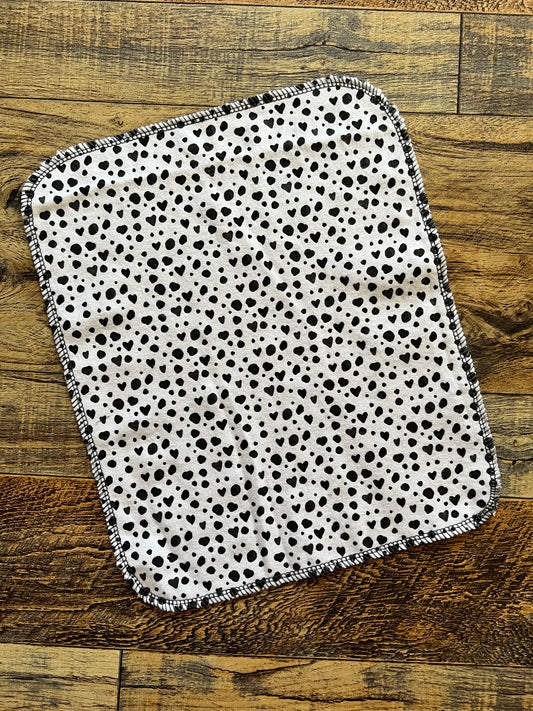 Black & White Animal Print 1ply flannel reusable paper towels napkins