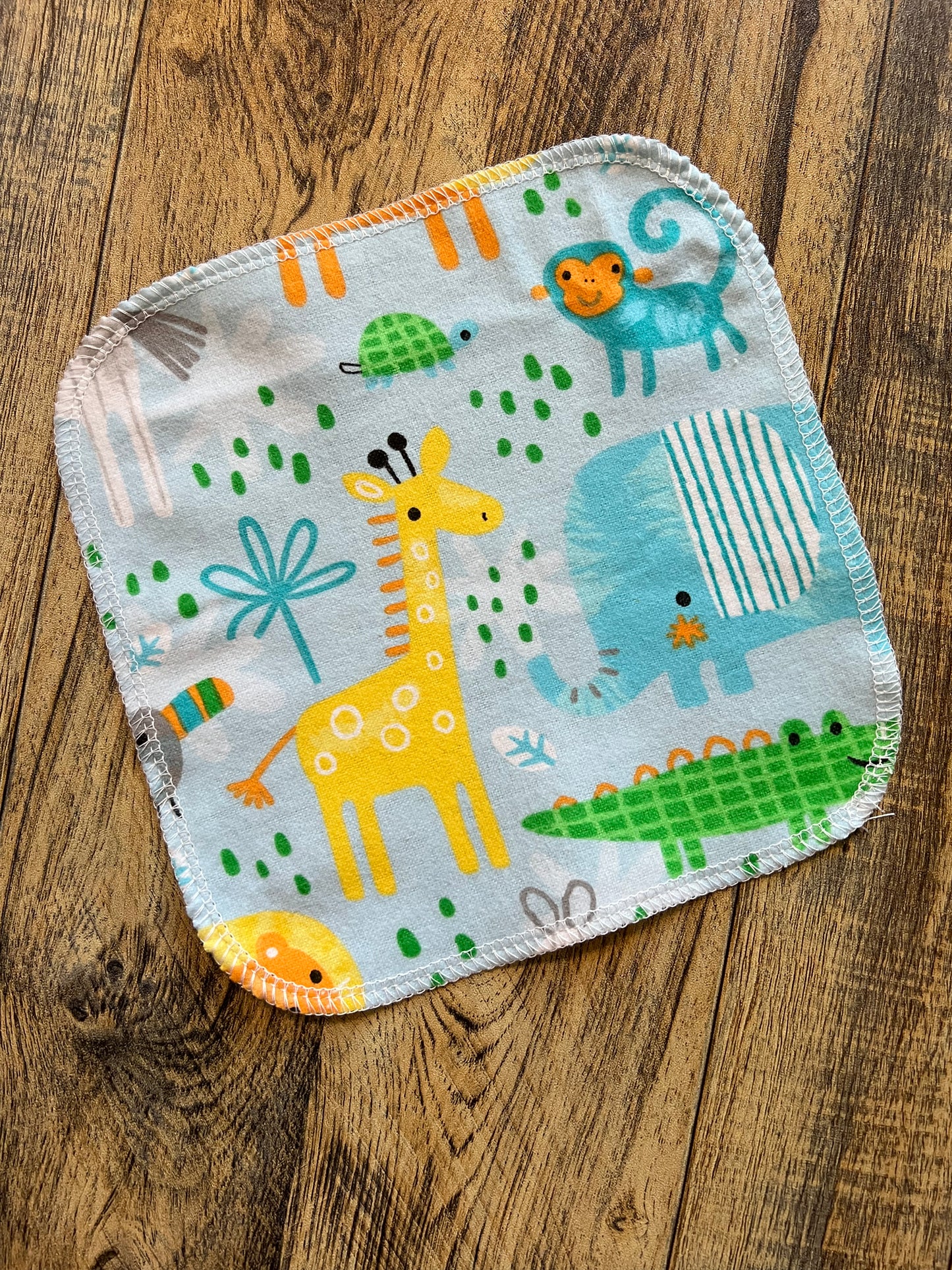 Sweet Jungle 2ply flannel cloth wipes