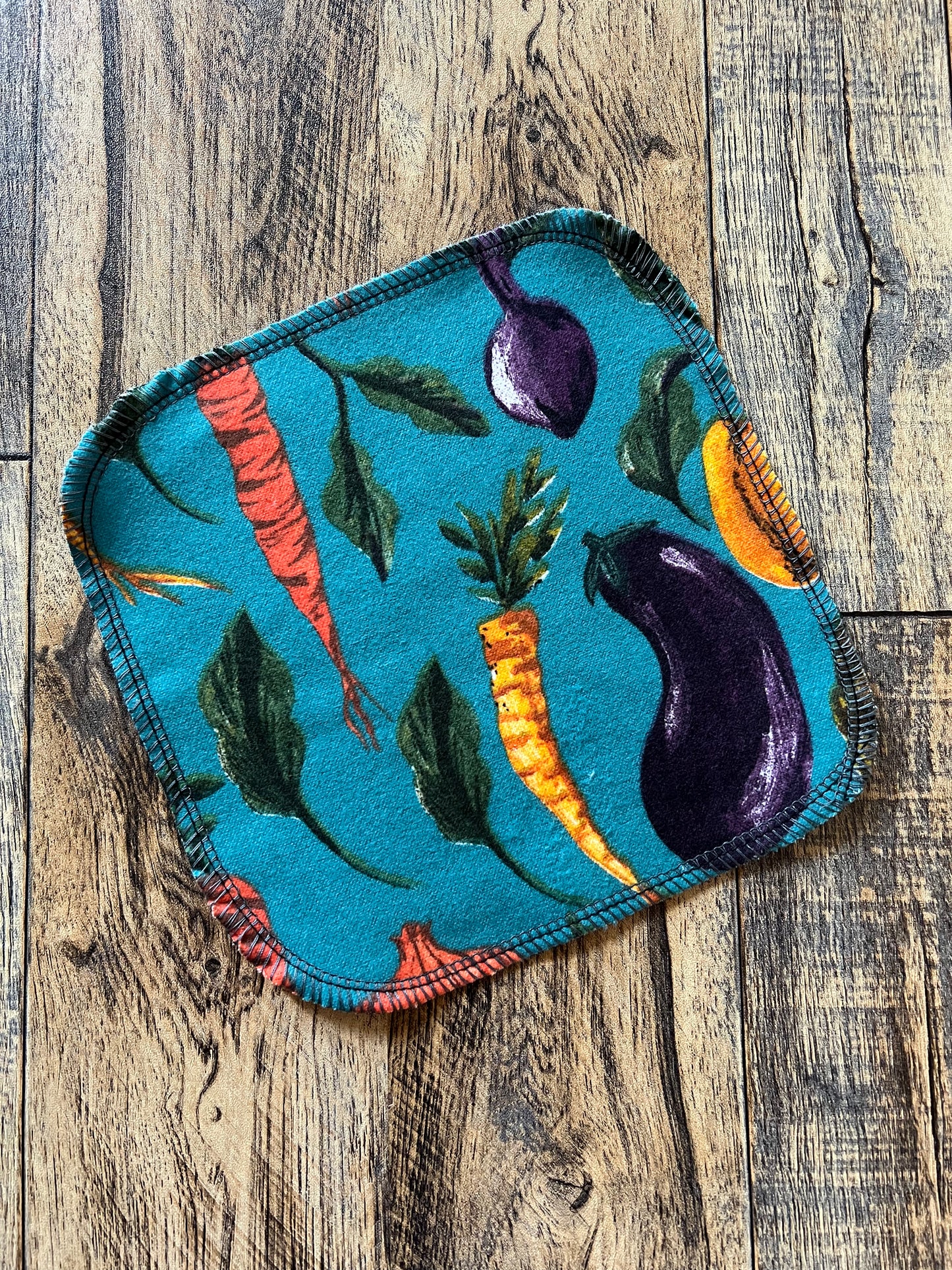 Veggies 2ply flannel cloth wipes