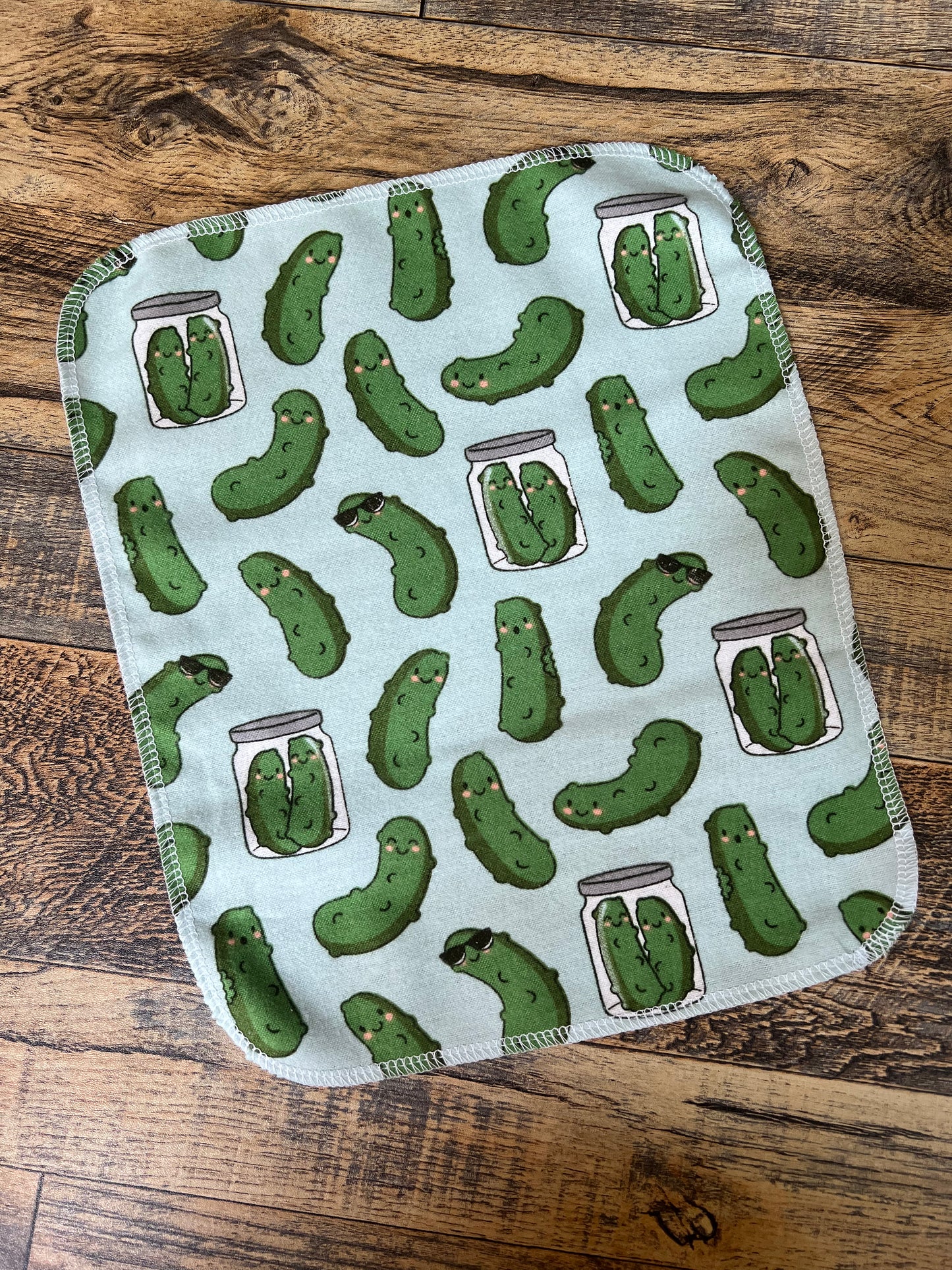 Cool Pickles 1ply flannel reuseable paper towels