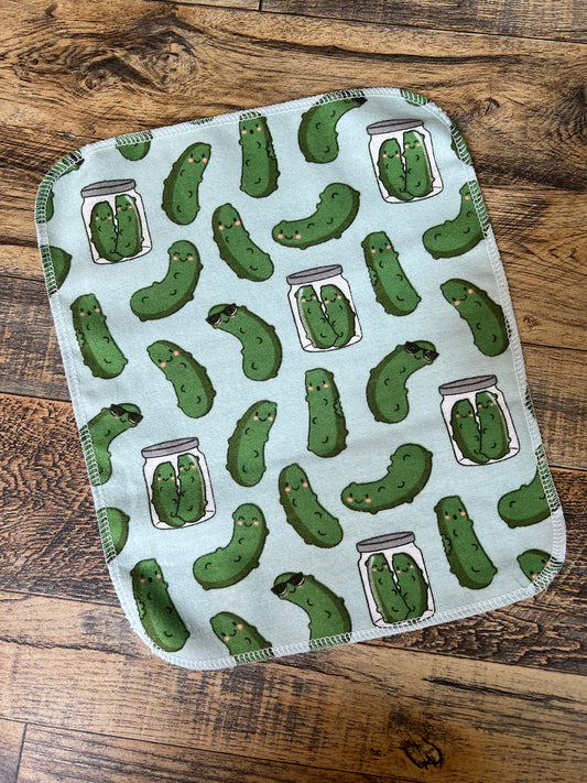 Cool Pickles 1ply flannel reuseable paper towels