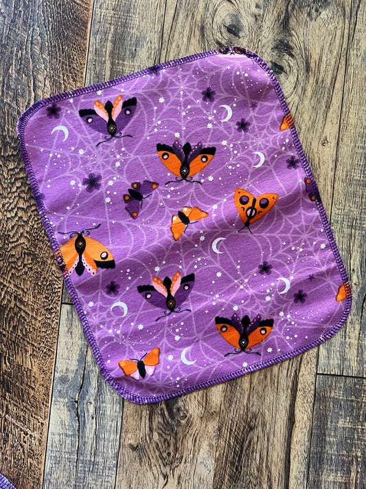 Moths & Moons 1ply flannel reusable paper towels