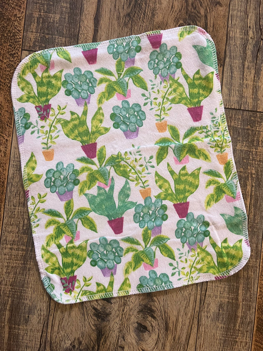 Houseplants 2ply flannel reusable paper towel