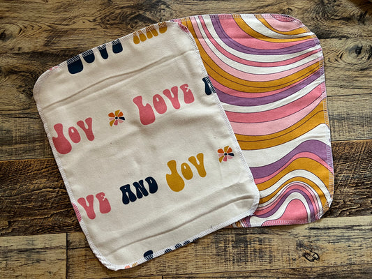 Love & Joy 2ply flannel reusable paper towels washcloths