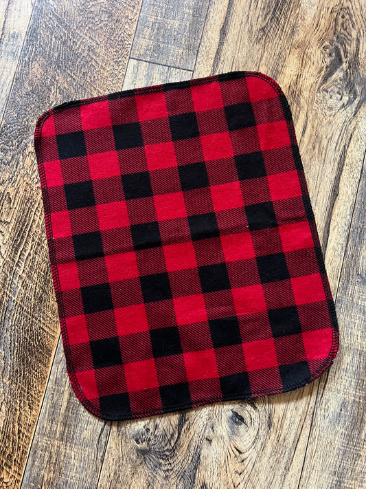 Buffalo Plaid 1ply flannel reusable paper towels