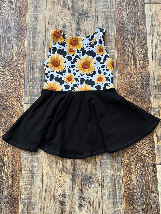 Sunflower Cow 2t Peplum Dress