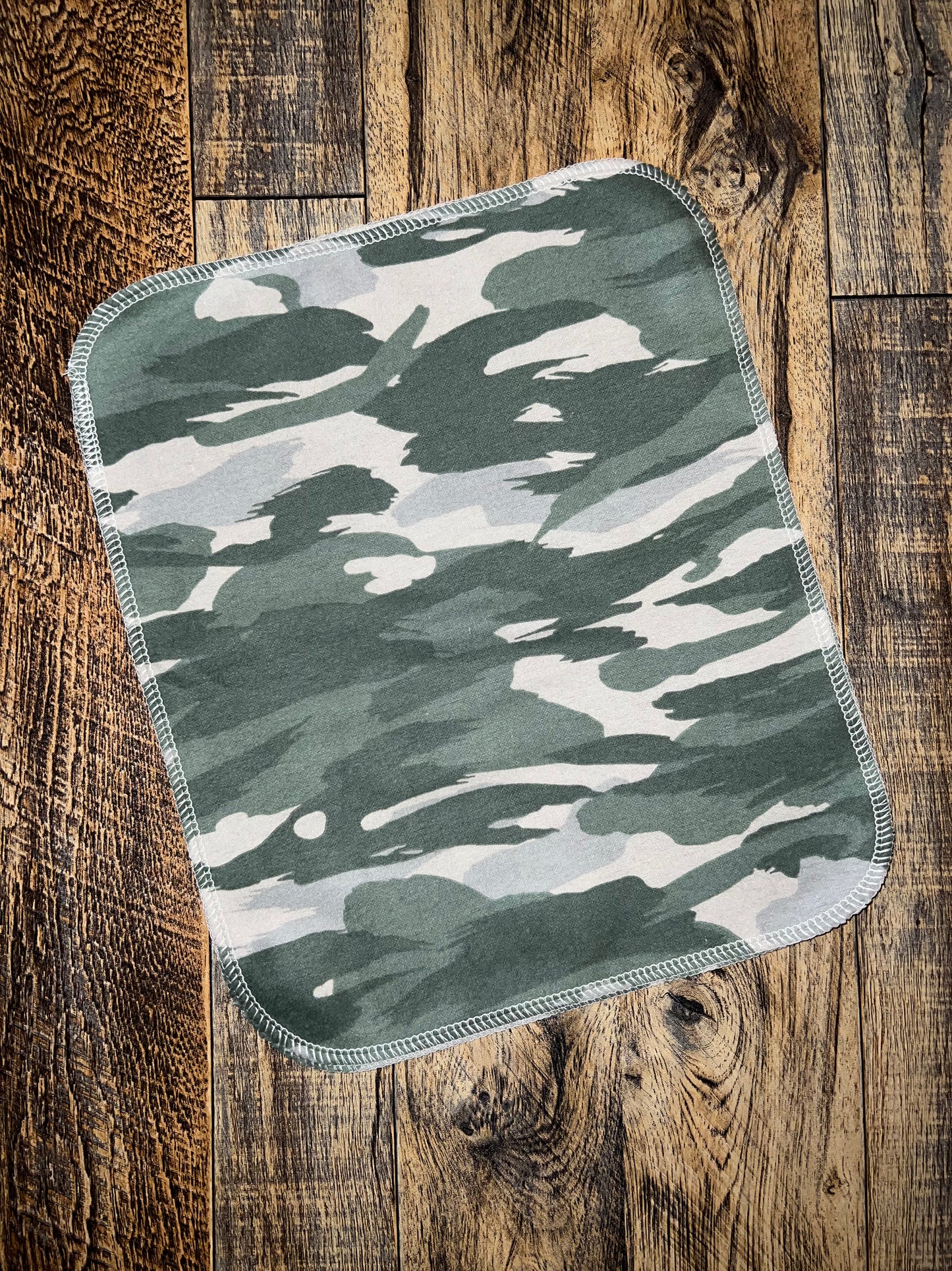 Grey Camouflage 2ply flannel reusable paper towel